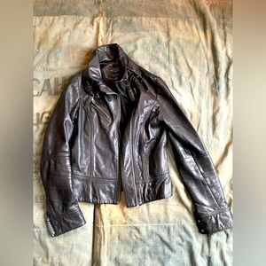 All Saints Black Leather Jacket